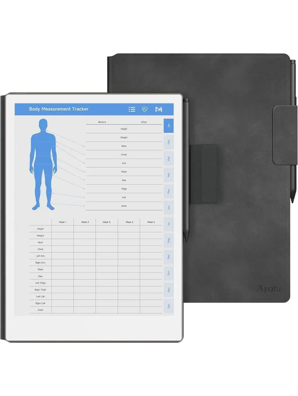Magnetic Book Folio Cover for Remarkable Paper Pro 11.8 Inch 2024, Support Auto